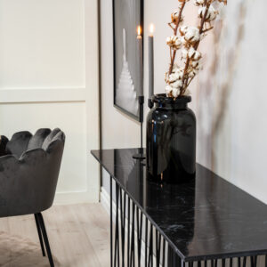 Copenhagen, Limhamn – Ensemble repas rond – Marron – Table : ⌀140 Chaise : 54 x 76,56 x 61 cm