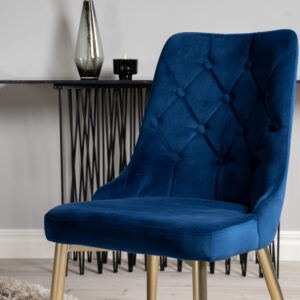 Dipp, Velvet Deluxe – Ensemble repas rond – Noir – Table : ⌀115 Chaise : 66 x 88,5 x 50 cm