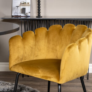 Copenhagen, Limhamn – Ensemble repas rond – Noir – Table : ⌀140 Chaise : 54 x 76,56 x 61 cm