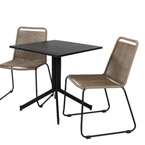 Way, Lindos – Ensemble repas – Noir