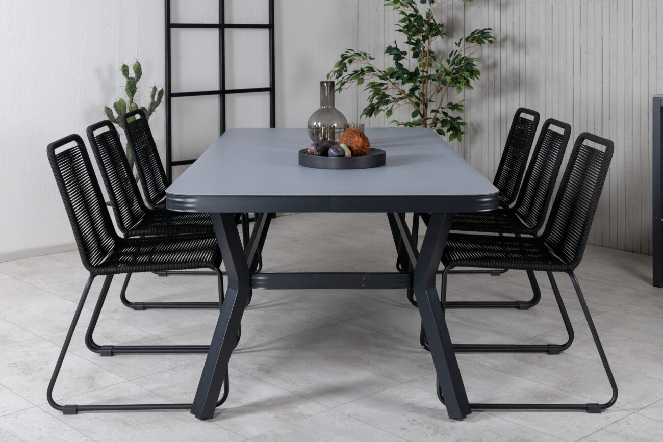 Virya, Lindos – Ensemble repas – Noir