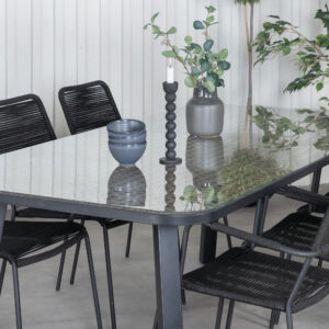 Paola, Lindos – Ensemble repas – Noir, Sable