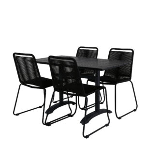 Denver, Lindos – Ensemble repas – Noir
