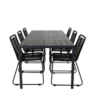 Break, Lindos – Ensemble repas – Noir
