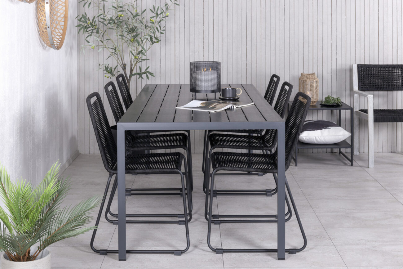 Break, Lindos – Ensemble repas – Noir