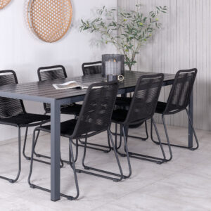 Break, Lindos – Ensemble repas – Noir