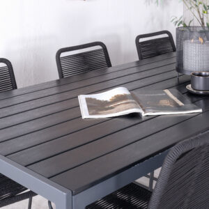 Break, Lindos – Ensemble repas – Noir