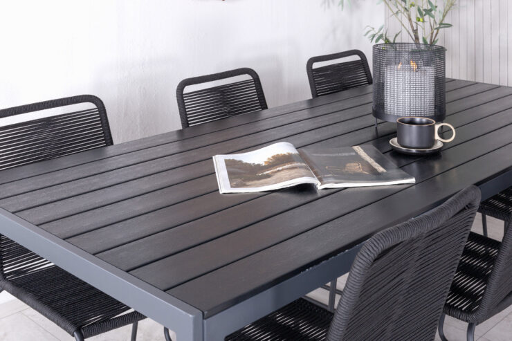 Break, Lindos – Ensemble repas – Noir