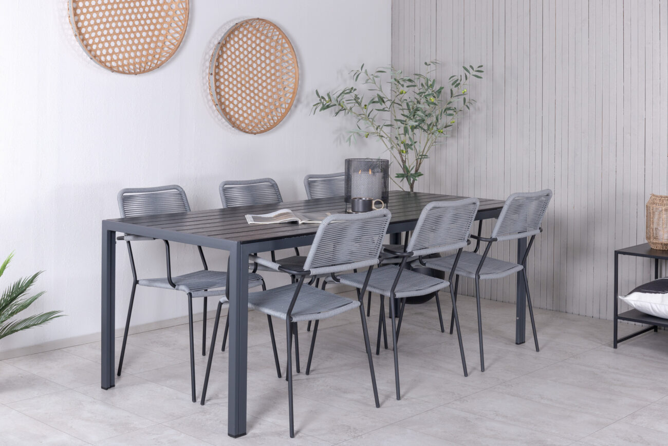 Break, Lindos – Ensemble repas – Noir