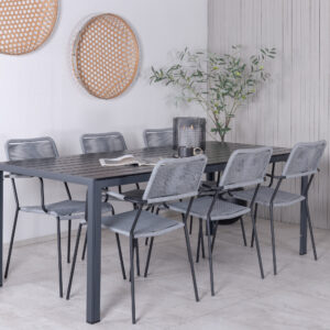 Break, Lindos – Ensemble repas – Noir