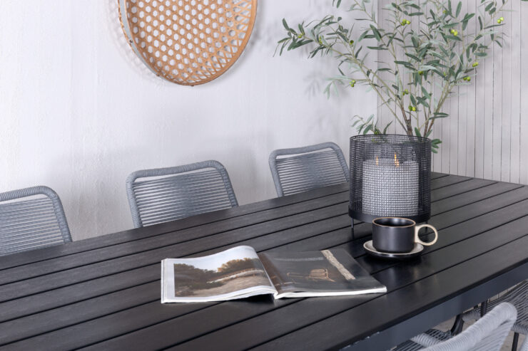 Break, Lindos – Ensemble repas – Noir