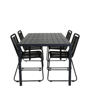 Break, Lindos – Ensemble repas – Noir