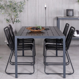 Break, Lindos – Ensemble repas – Noir
