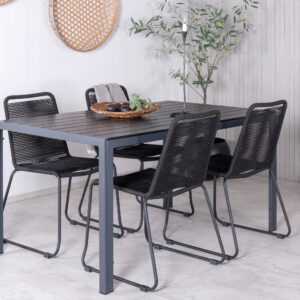Break, Lindos – Ensemble repas – Noir