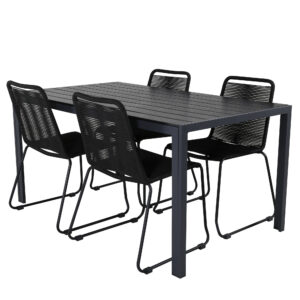 Break, Lindos – Ensemble repas – Noir