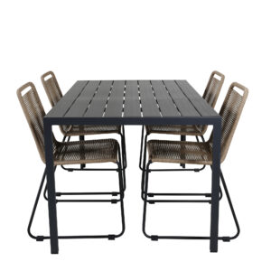 Break, Lindos – Ensemble repas – Noir