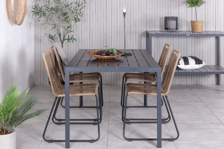 Break, Lindos – Ensemble repas – Noir
