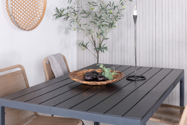 Break, Lindos – Ensemble repas – Noir