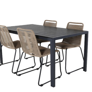 Break, Lindos – Ensemble repas – Noir