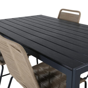 Break, Lindos – Ensemble repas – Noir