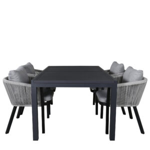 Marbella, Virya – Ensemble repas – Noir