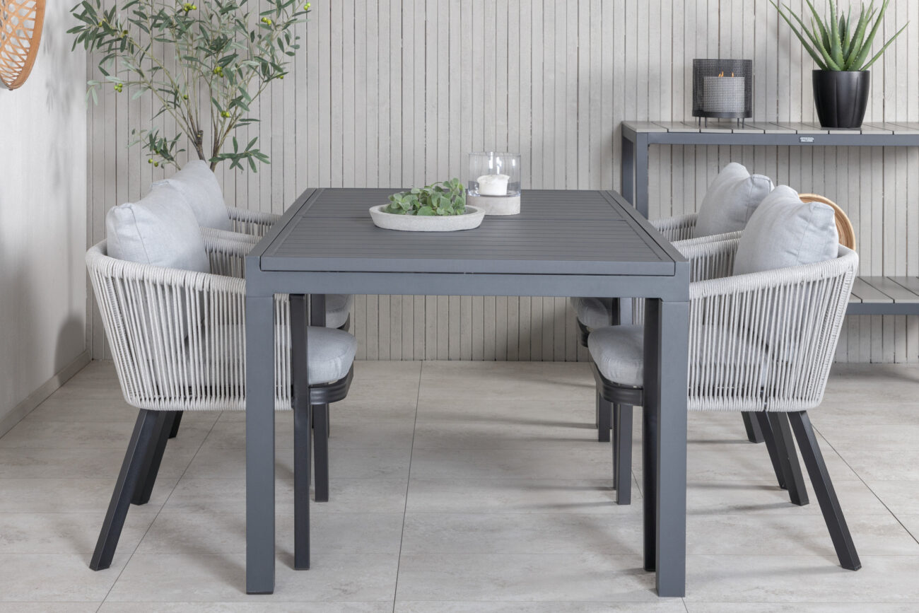 Marbella, Virya – Ensemble repas – Noir