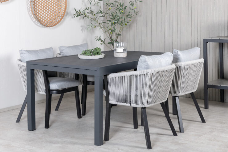 Marbella, Virya – Ensemble repas – Noir