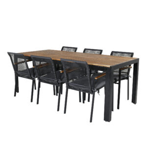 Bois, Dallas – Ensemble repas – Naturel