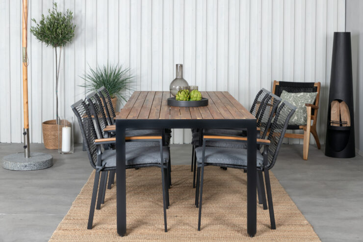 Bois, Dallas – Ensemble repas – Naturel