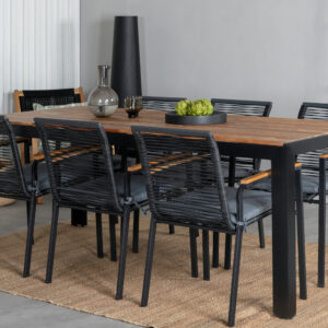 Bois, Dallas – Ensemble repas – Naturel