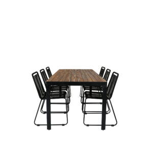 Bois, Lindos – Ensemble repas – Naturel