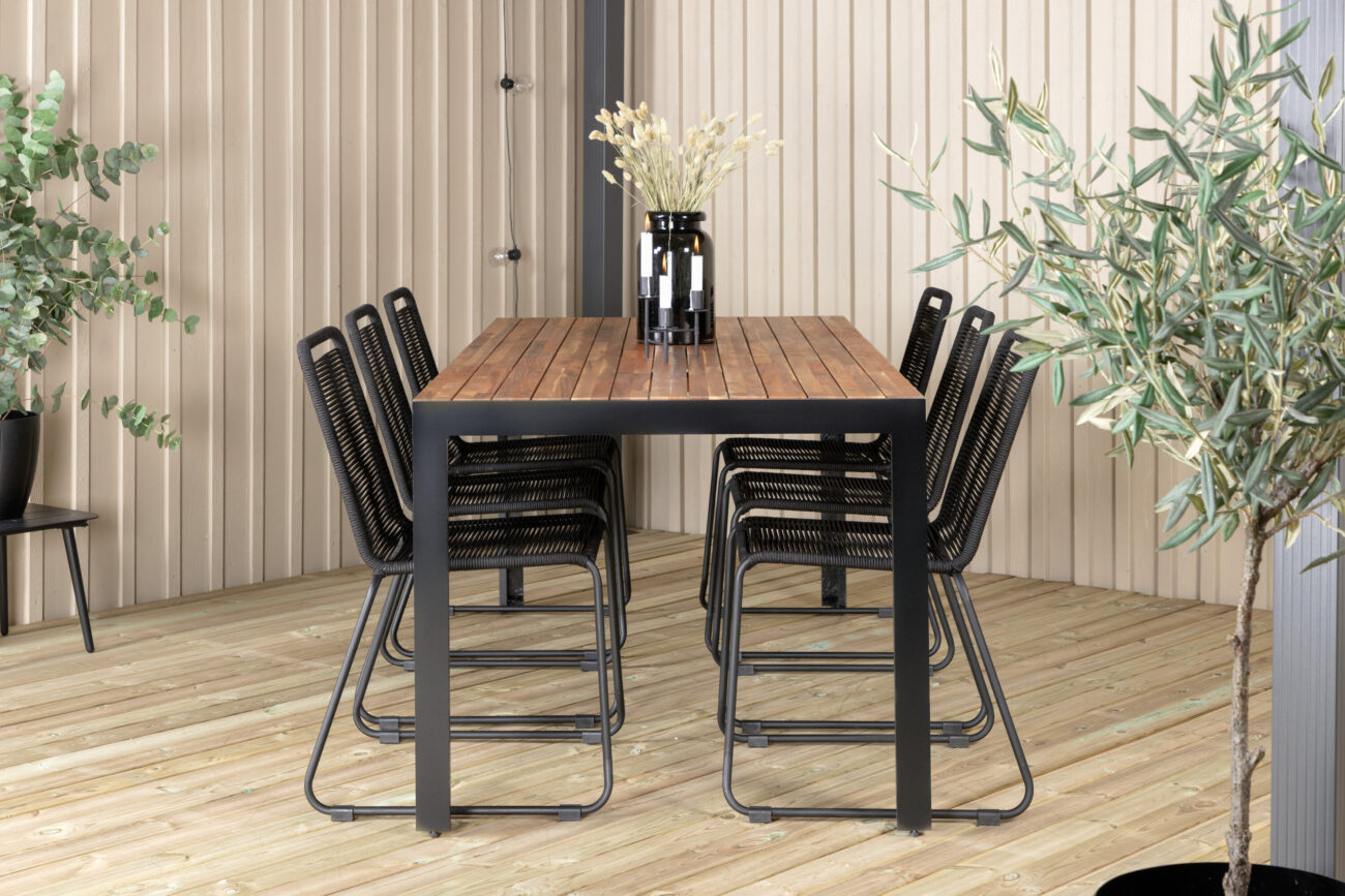 Bois, Lindos – Ensemble repas – Naturel