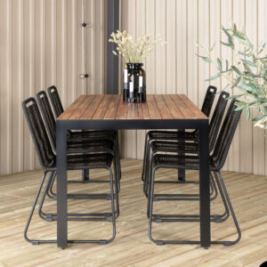 Bois, Lindos – Ensemble repas – Naturel
