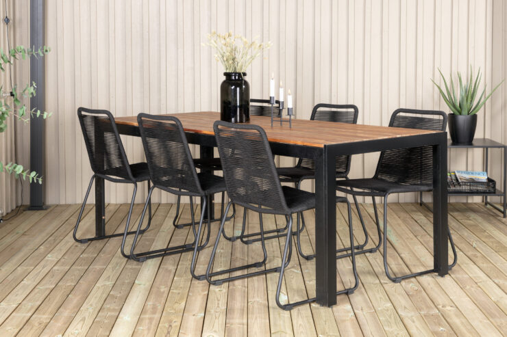 Bois, Lindos – Ensemble repas – Naturel