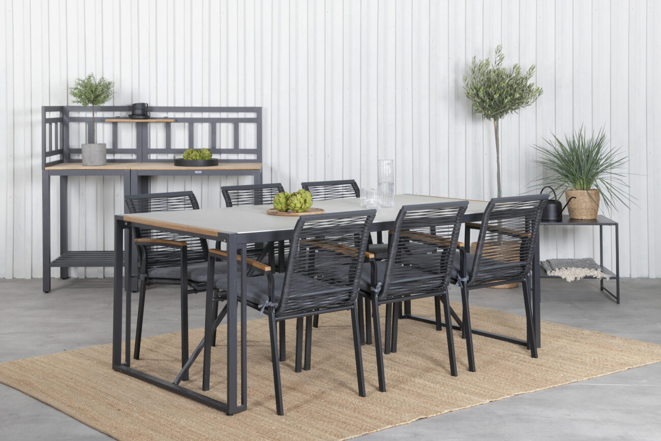 Texas, Dallas – Ensemble repas – Noir