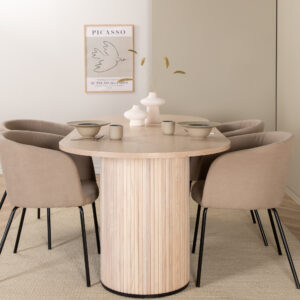 Bianca, Berit – Ensemble repas ovale – Blanchi