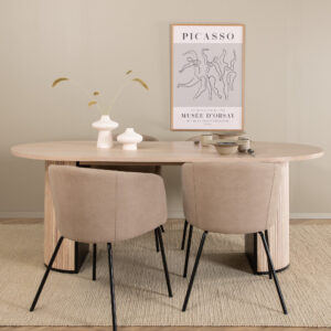 Bianca, Berit – Ensemble repas ovale – Blanchi