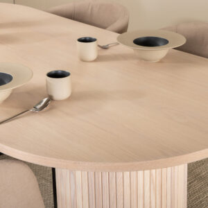 Bianca, Berit – Ensemble repas ovale – Blanchi