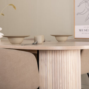 Bianca, Berit – Ensemble repas ovale – Blanchi