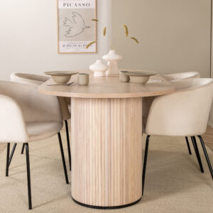Bianca, Berit – Ensemble repas ovale – Blanchi