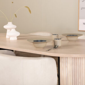 Bianca, Berit – Ensemble repas ovale – Blanchi