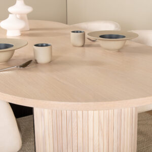 Bianca, Berit – Ensemble repas ovale – Blanchi