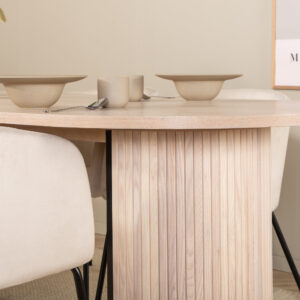 Bianca, Berit – Ensemble repas ovale – Blanchi
