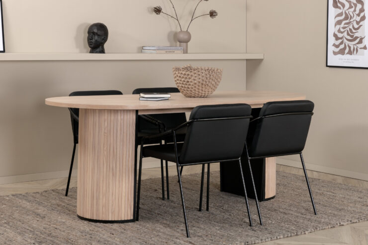 Bianca, Tvist – Ensemble repas ovale – Blanchi