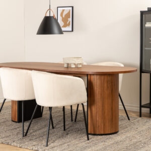 Bianca, Berit – Ensemble repas ovale – Noyer