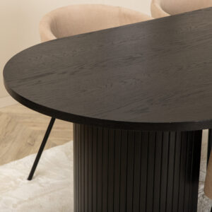 Bianca, Berit – Ensemble repas ovale – Noir