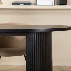 Bianca, Berit – Ensemble repas ovale – Noir