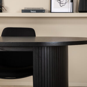 Bianca, Muce – Ensemble repas ovale – Noir