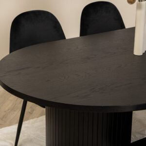 Bianca, Polar – Ensemble repas ovale – Noir