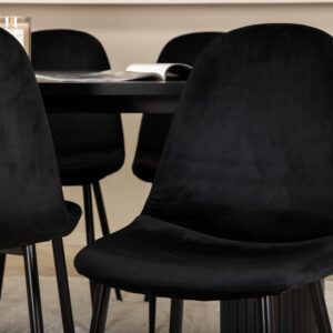 Bianca, Polar – Ensemble repas ovale – Noir